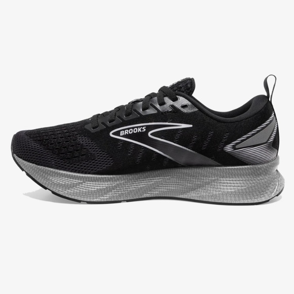 NWT Women's Brooks Levitate 6 Black/Blackened Pearl Running Sneaker (Size 7.5) - Picture 3 of 11